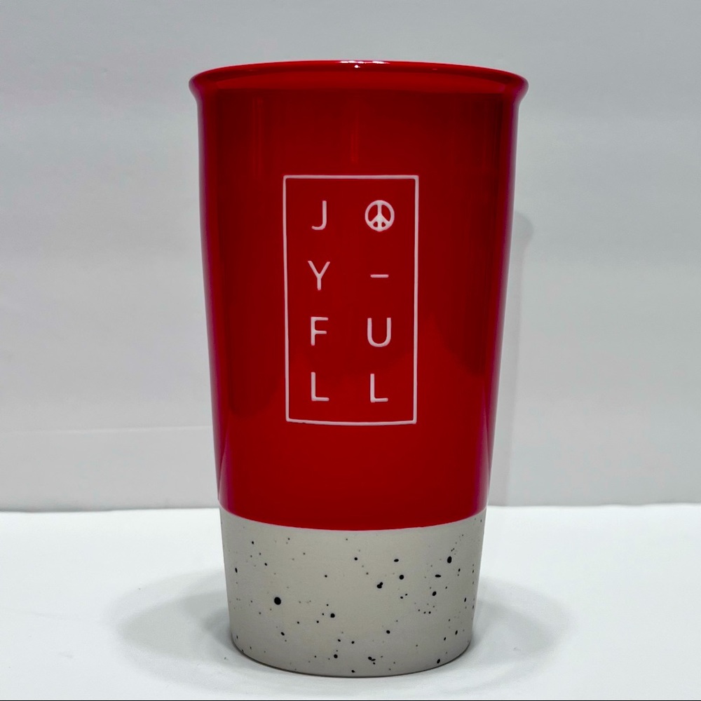 Starbucks Joyful ceramic holiday cup